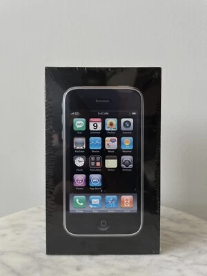Apple iPhone 3G 8 GB Black Brand New Sealed Collectors Item From 2008 MB629C/A - Image 1 of 4