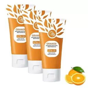 Orange Enzymes Exfoliating Gel, Organic Face and Body Exfoliating Scrub Gel, - Picture 1 of 7