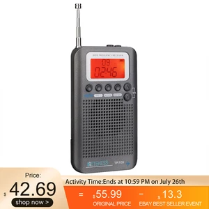 Receptores de radio digital de bolsillo TR105 FM/AM/SW/CB/AIR/VHF altavoz caminando EE. UU. - Imagen 1 de 12