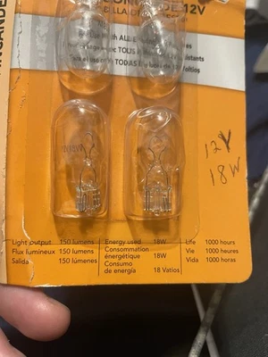 Wedge Base 12V 18W 4 Pack Bulbs 150 Lumens Bulb - Image 1 of 4