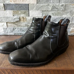 John Fluevog Liberty Chelsea Boots Leather Mens 10.5 - Foto 1 di 8