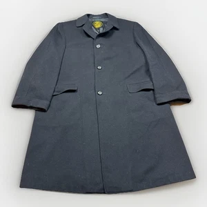 Vintage 60s Wool Overcoat Top Coat Men’s Large Atomic Worumbo Union Made Bespoke - Picture 1 of 13