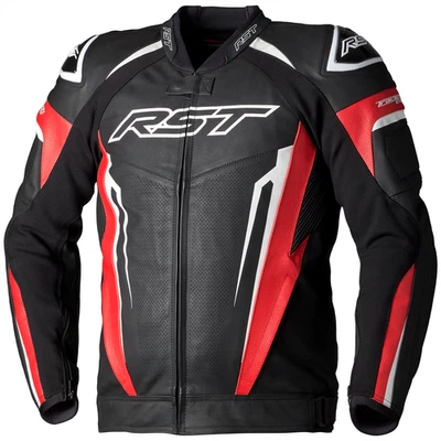 RST Tractech Evo 5 Red/Black/White Sport Touring Urban Leather Motorcycle Jac... - Image 1 of 2