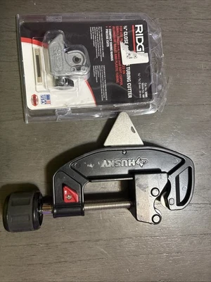 (2) Sets tubing cutters. Ridgid Close Quarters and Husky 2-1/8" Quick adjust. - Image 1 of 4
