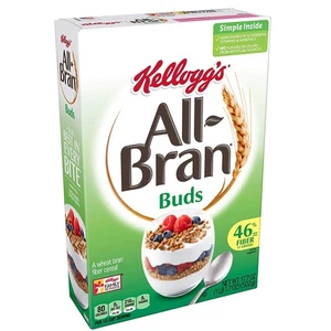All-Bran Buds, Breakfast Cereal, Wheat Bran, Excellent Source of Fiber, 17.7... - Picture 1 of 1