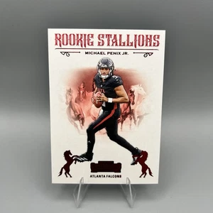 2024 Panini Contenders #10 Rookie Stallions Michael Penix Jr Red Parallel - Picture 1 of 2