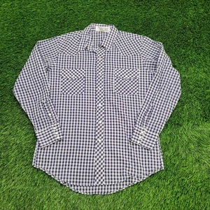 Vintage 90s Malco-Modes Western Shirt L 16 22x31 Check-Plaid - Picture 1 of 11