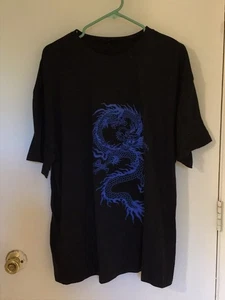 Shein Shirt Unisex Dragon Black T-Shirt L New No Tags Large - Picture 1 of 3