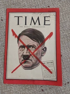Time Weekly News Magazine Pony Edition May 7 1945 Hitler Red X  Complete WWll - Picture 1 of 4