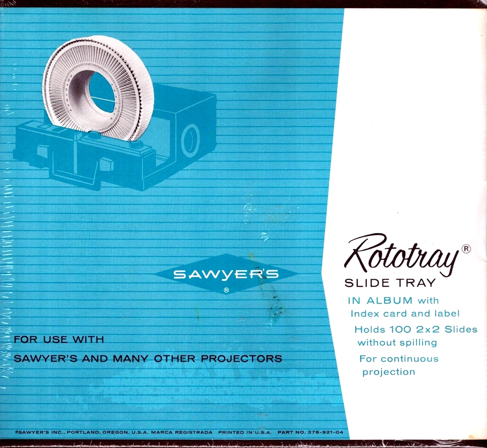 Bandeja deslizable Sawyer's Rototray en álbum con tarjeta índice nuevo stock antiguo caja sellada Foto 1 de 1