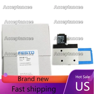 US FREE TAX New FESTO  VAD-ME-1/4 35555 Vacuum Generator Cylinder - Picture 1 of 10