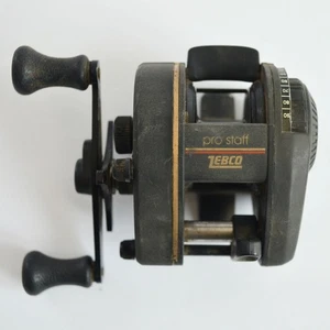 Carrete de fundición de cebo Zebco Pro Staff 110 pesca vintage años 80 baitcast ¡FUNCIONA! - Imagen 1 de 6