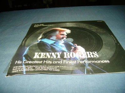 Kenny Rogers Flexi Disc 33 RPM 1986 ( Rare ) - Image 1 of 2