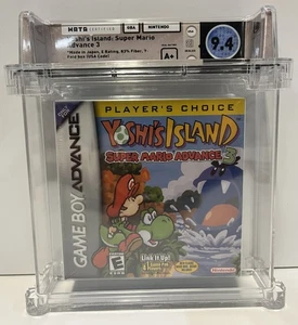 YOSHI'S ISLAND SUPER MARIO ADVANCE 3 GBA NTSC EE. UU. SELLADO DE FÁBRICA WATA GRADO 9.4 - Imagen 1 de 11