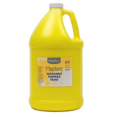 Little Masters Washable Tempera Paint, Gallon, Yellow,214-710 128 fl Oz (Pack... - Image 1 of 3