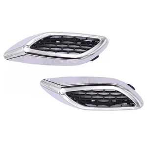 Front Chrome Fender Side Air Vent Grille Trim for Maserati For Levante Set of 2 - Picture 1 of 12
