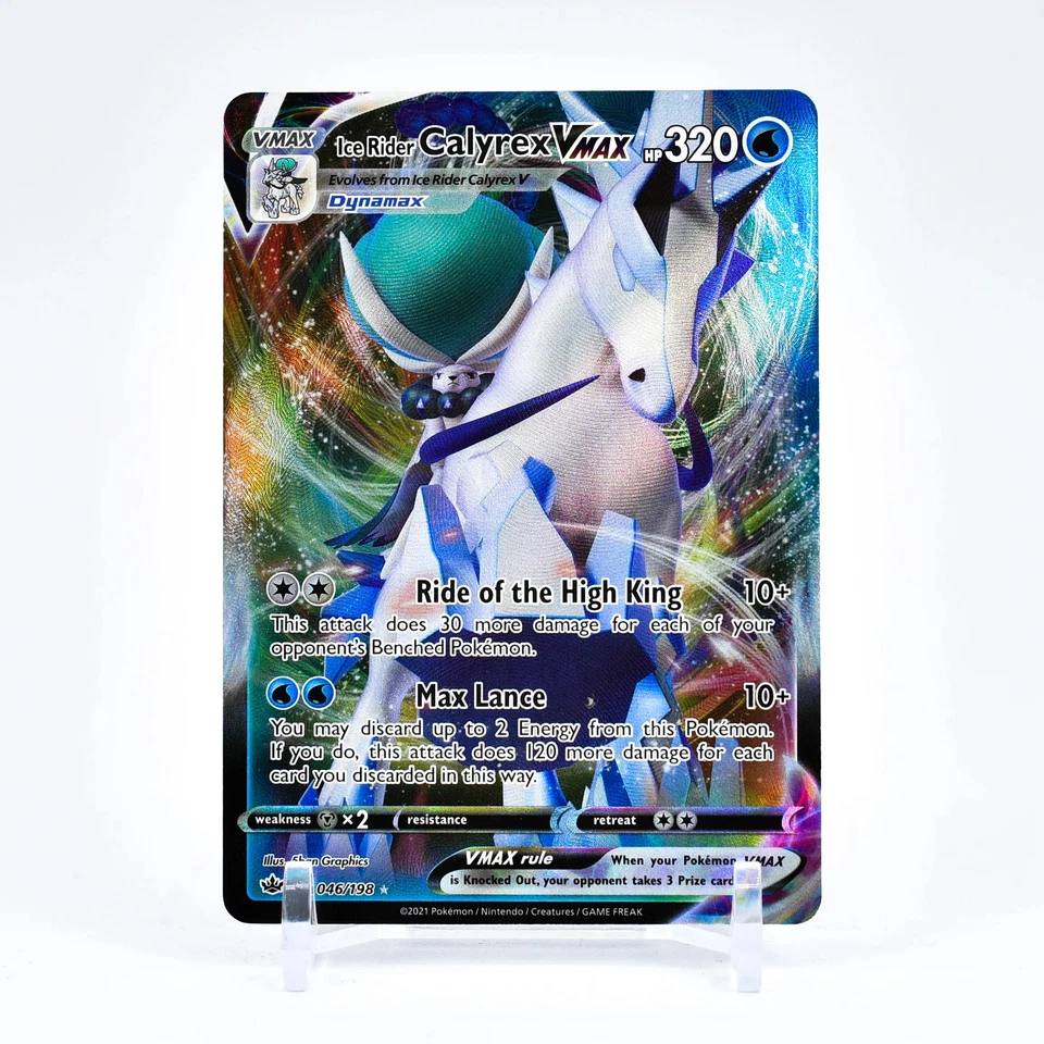 Ice Rider Calyrex Vmax - 046/198 Chilling Reign Ultra Rare Pokemon - NM/MINT - Image 1 of 1
