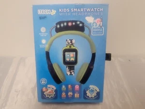NEW Kids SMART WATCH Plus HEADPHONES iTECH Jr Green Mission Control Boys Girls - Picture 1 of 6