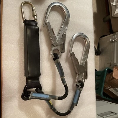 1m Double Lanyard for Safety Harness Working at Height Twin Lanyard Rope CV1/2 - Image 1 of 4