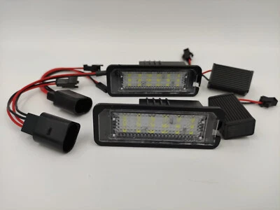 2x LED Kennzeichenbeleuchtung Canbus für VW Golf Passat Skoda Seat Porsche T-Roc - Bild 1 von 3