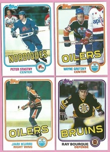 1981-82 Topps Hockey Cards Partial Set 195/198 Jari Kurri Rookie Wayne Gretzky - Picture 1 of 6