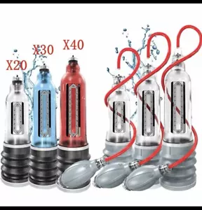 HYDRO X20 X30 X40 PENIS WATER VACUUM ENLARGEMENT PUMP EXTENDER PRO-ENLARGER PUMP - Picture 1 of 24