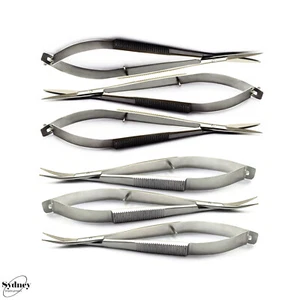 Noyes Micro Scissors Spring Action Lister Opthalmic Eye Surgical Suturing - Picture 1 of 4
