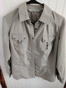 Signature By Larry Levine Womanssize 1x Long Sleeve Dress Shirt With Buttons. - Picture 1 of 4