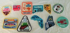 Lote De Colección De Parches De Bolos Para Mujer WIBC Años 70 - 80   - Imagen 1 de 3