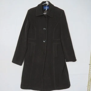Mackintosh Mens Trench Coat Jacket M Medium Dark Brown WoolNew England Winter - Picture 1 of 11