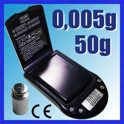 G&G 50g/0,005g Feinwaage Taschenwaage Digital-Waage PT50A+G
