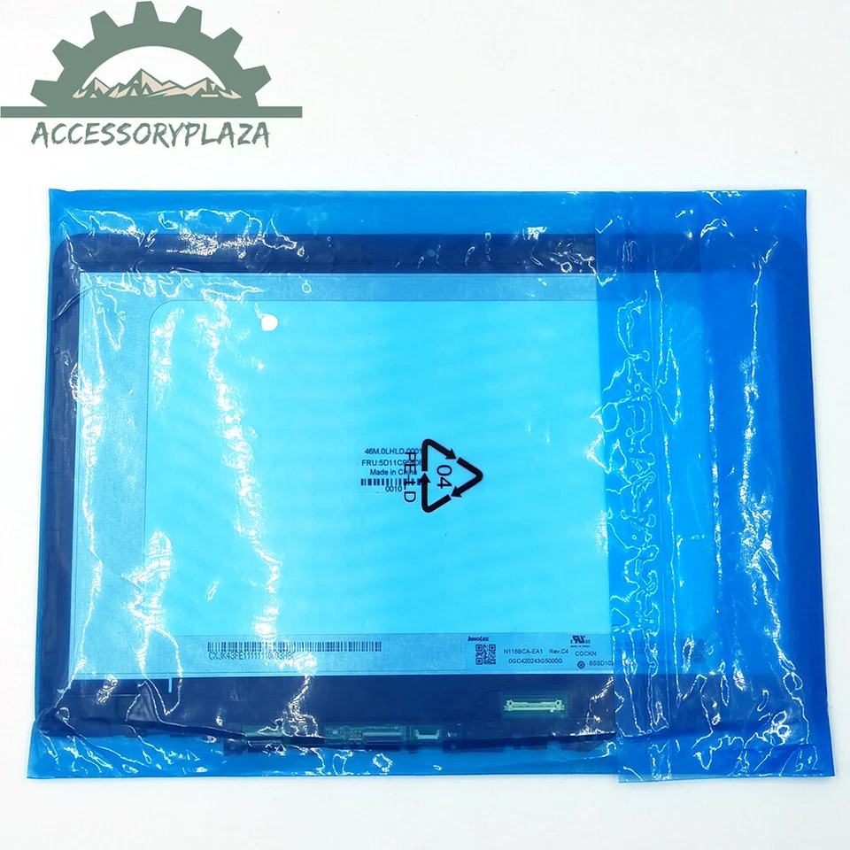 5D11C95908 Lcd Touch Screen w/ Bezel For Lenovo 300E Yoga Chromebook Gen 4