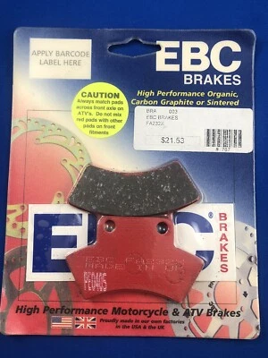 Pastillas de freno traseras EBC X para Polaris 90-98 Trail Blazer 88-99 Trail Boss 250 FA232X Foto 1 de 3