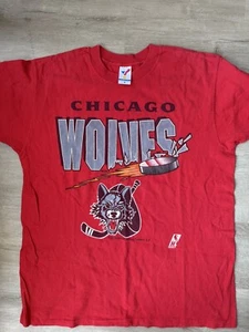Camiseta De Colección Chicago Wolves 1994 AHL Rosemont Hockey Talla XL 90s Blackhawks - Imagen 1 de 4
