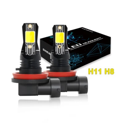 Luz antiniebla LED doble color dorado amarillo blanco H11 para Mazda MX-5 Miata 2006-2014 Foto 1 de 4