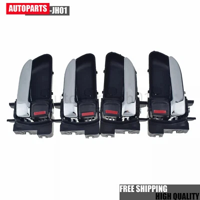 4x Manija de puerta interior delantera trasera izquierda derecha apta para Subaru Forester 2003-2008 Foto 1 de 4