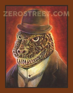Godzilla Kaiju Pop Surrealism Art Retro Lowbrow Monster Movie Man Cave Print - Picture 1 of 1