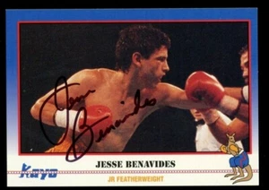 Jesse Benavides #106 signed Autogramm Auto 1991 KAYO Boxen Trading Card - Bild 1 von 1