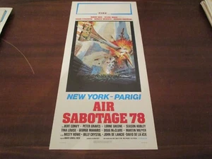 LOCANDINA ORIGINALE AIR SABOTAGE 78 NEW YORK PARIGI 1977 - Imagen 1 de 2