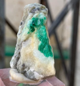 Natürliche SMARAGD Kristalle auf Matrix 140 Karat Mineral Probe aus Swat Pakistan - Bild 1 von 11