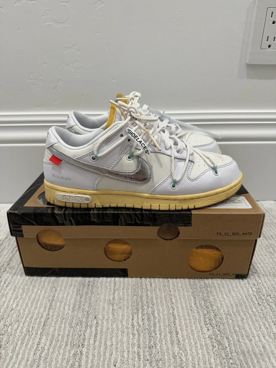 Nike Off-White x Dunk Low Lot 01 of 50 for Sale | Authenticity