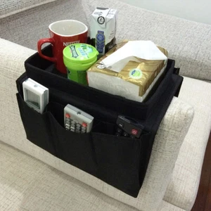 Sofa Couch TV Remote Control Holder Arm Rest Organizer Storage Bag Pouch Pocket - Picture 1 of 31