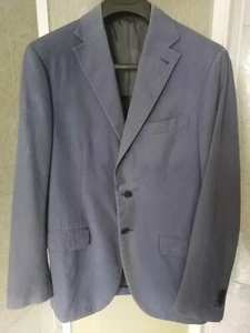 CANTARELLI TAILOR HANDMADE SARTORIAL BUTTON BLAZER FADED LIGHT BLUE JACKET SZ 52 - Picture 1 of 12
