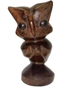 Vintage Ironwood Owl Large 9” Statue Mid Century Modern - Picture 1 of 9