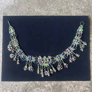Berber Kabyle Amazigh Framed Necklace. Silver, Enamel and Coral - Late 19th Century - Picture 1 of 8