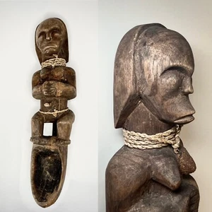 Large Ceremonial Spoon. Female Figure. Fang Peoples. Gabon. Central Africa - Picture 1 of 16