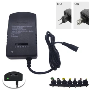 30W Adjustable AC110V 220V TO DC12V 9V 5V 3V Charger Multi Voltage Power Supply - Picture 1 of 10