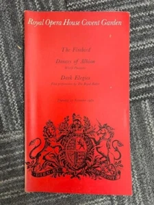 The Firebird , Dances of Albion & Dark Elegies Royal Opera House Programme 1980 - Picture 1 of 1