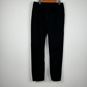 Wax London Trousers Black Size 30 Men's Drawstring Canvas Tapered - Picture 1 of 7