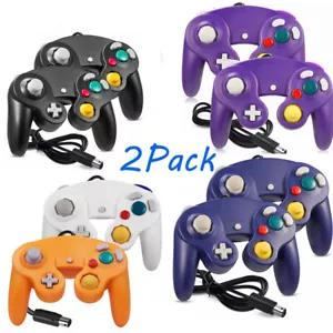 AU Wired NGC Controller Gamepad For Nintendo GameCube GC & Wii U Console 2PCS - Picture 1 of 36